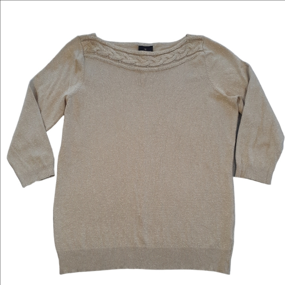 Worthington Gold Sweater Size Large